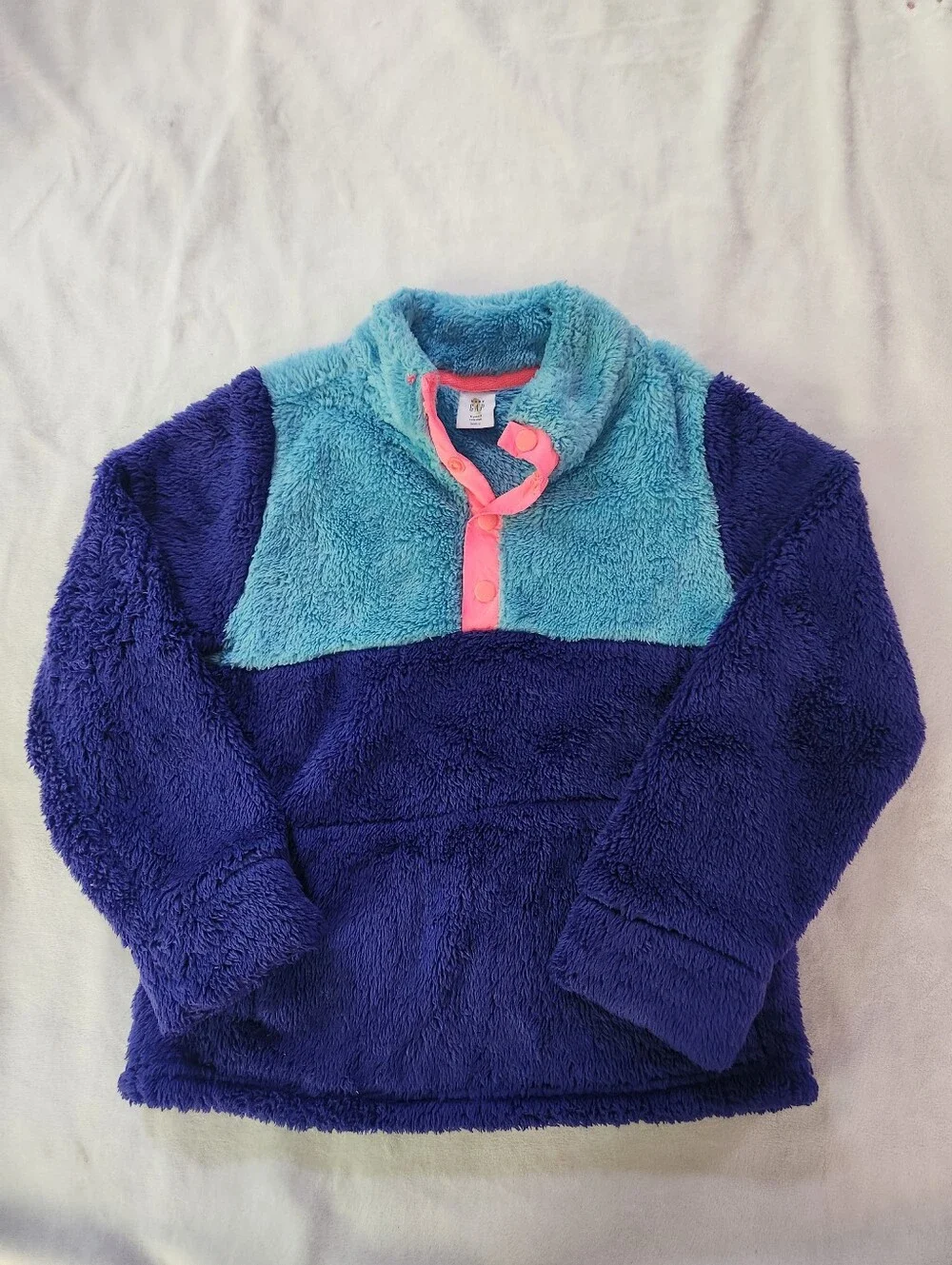 Baby Gap Multi Color Sherpa Pullover Sweatshirt